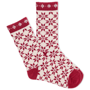 K.Bell Women's Nordic Snowflake Boot Crew Sock