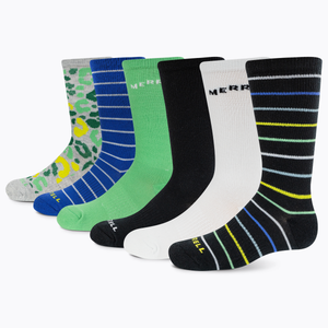 Merrell Kids Everyday Crew Socks 6 Pair Pack
