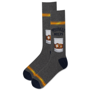 HOTSOX Men's Whiskey Helps Crew Socks