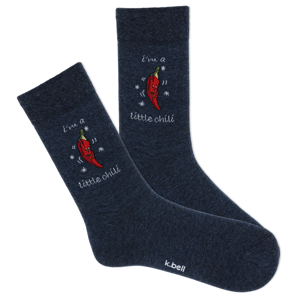 K.Bell Women's I'm A Little Chilli Crew Sock