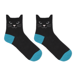 HOTSOX Women's Cat Ears Anklet Socks