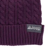 Jeep® 3-Piece Cable Knit Scarf, Hat and Glove Set