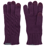 Jeep® 3-Piece Cable Knit Scarf, Hat and Glove Set