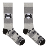 K.Bell Men's Born To Game Crew Socks