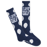 K.Bell Men's Takes Balls To Golf Active Sock